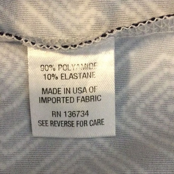 XS Persifor navy geometric print stretch wide leg pants - Picture 13 of 15